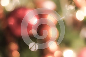 Blur background merry christmas party celebration x`mas tree night light bokeh