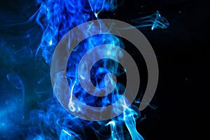 Blur blue smoke abstract texture background