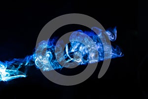 Blur blue smoke abstract texture background