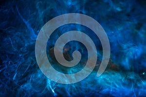 Blur blue smoke abstract texture background