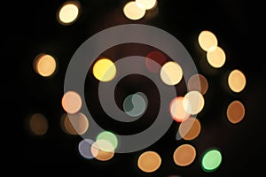 Blur blurred defocused christmas lights bokeh light dots