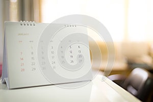 Blur calendar in planining.