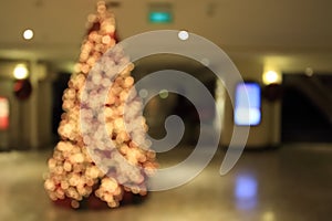 Blur of christmas tree