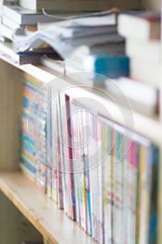 Blur image background, book shelf