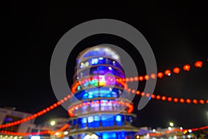 Blur Image of The leaning tower of Teluk Intan or `menara condon photo