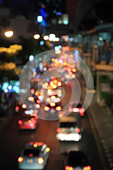 Blur Light of traffic car