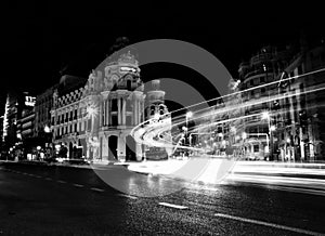 Blur motion gran via madrid photo