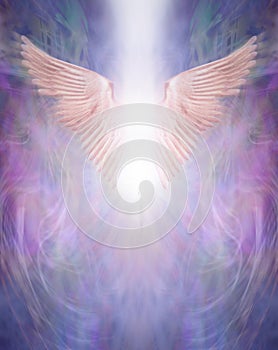 Blur motion Rising Angel Wings background