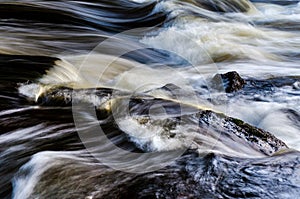 Blur of river, Kouvola, Finland photo