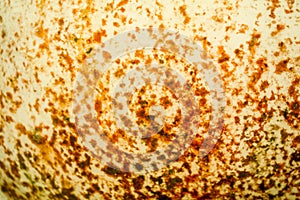 blur texture rust on glass ball lantern when water and electric collide