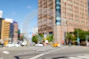 Blur view of Taipei street