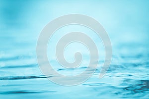 Blur water background wavy clean fresh water in light cool cyan turquoise blue green vintage color