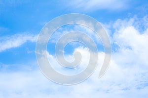 blur white cloud and blue sky background image.