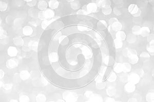 Blur white heptagon abstract light shine background