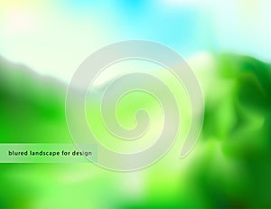Blure landscape background for design