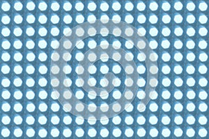 Blured round lights background. Blue rectangular glass block texture structure