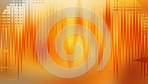Abstract orange and yellow background with blurred vertical lines and shapes