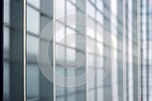 blurred abstract grey glass wall from building background