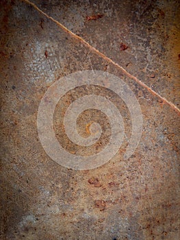 Blurred abstract image of rusty iron plate background