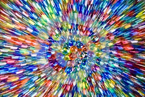 Blurred and abstract multicolored pattern. Motion background
