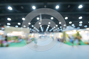 Blurred background of the conference and exhibition hall