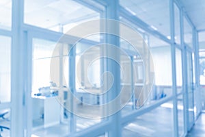 Blurred background of modern hystology laboratory with equipment