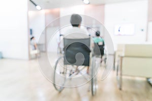 Blurred background : patient waiting for see doctor.