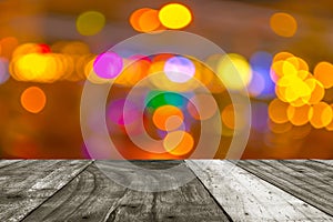 blurred bokeh background with warm orange lights (blurred)