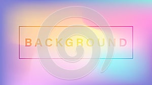 Blurred bright colors mesh background. Colorful rainbow gradient. Smooth blend banner template. Easy editable soft colored vector