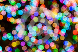 Blurred Christmas Tree Lights