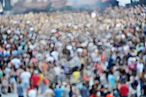 Blurred crowd at a concert