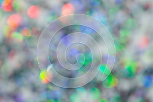 Blurred defocused colorful light bokeh. Abstract background