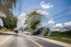 Blurred and double vision while driving