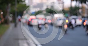 Blurred footage of transport traffic