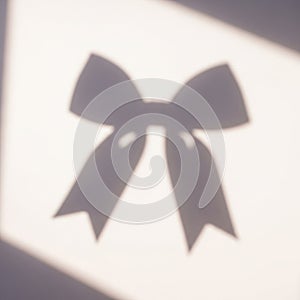 A blurred gray shadow of a