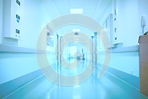 Blurred hospital interior as a medical background