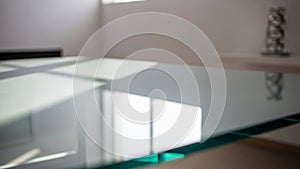 Is on the interplay of light and shadow creating an abstract serene