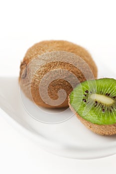 Blurred Kiwi Closeup in High Key