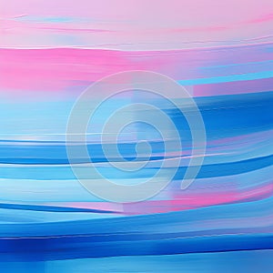 Blurred Landscape Painting With Bold Colorful Lines And Romanticized Seascapes photo