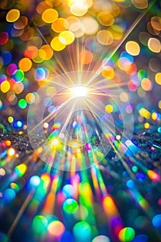 Blurred Light Refraction with Bokeh Effect