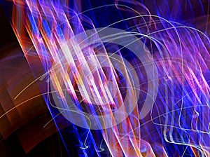 Blurred lighting effect in changing colors