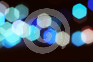 BLURRED LIGHTS Background.Abstract circular bokeh background