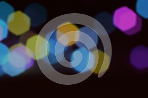 BLURRED LIGHTS Background.Abstract circular bokeh background