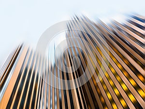 Blurred Manhattan architecture