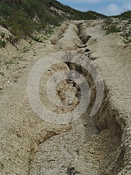 Blurred mountain road in Kislovodsk National. Kislovodsk