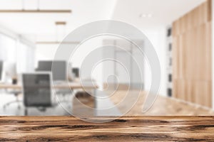 Blurred office interior with good display for presentation and advertisement