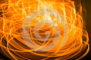 Blurred orange light moment background, Fire texture