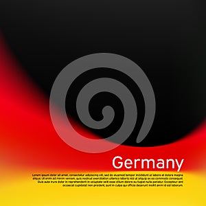 Blurred pattern in the colors of the german flag. Germany flag background. National poster, banner of germany. State german