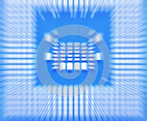 Blurred picture of computer processor close up