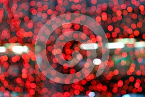 Blurred red bokeh background